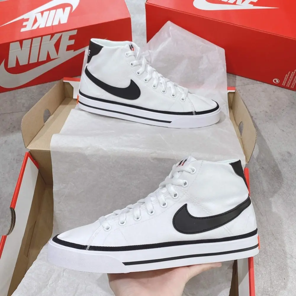 Giày Nike Court Legacy Canvas Mid 'White' DD0162-100 - Ảnh 5