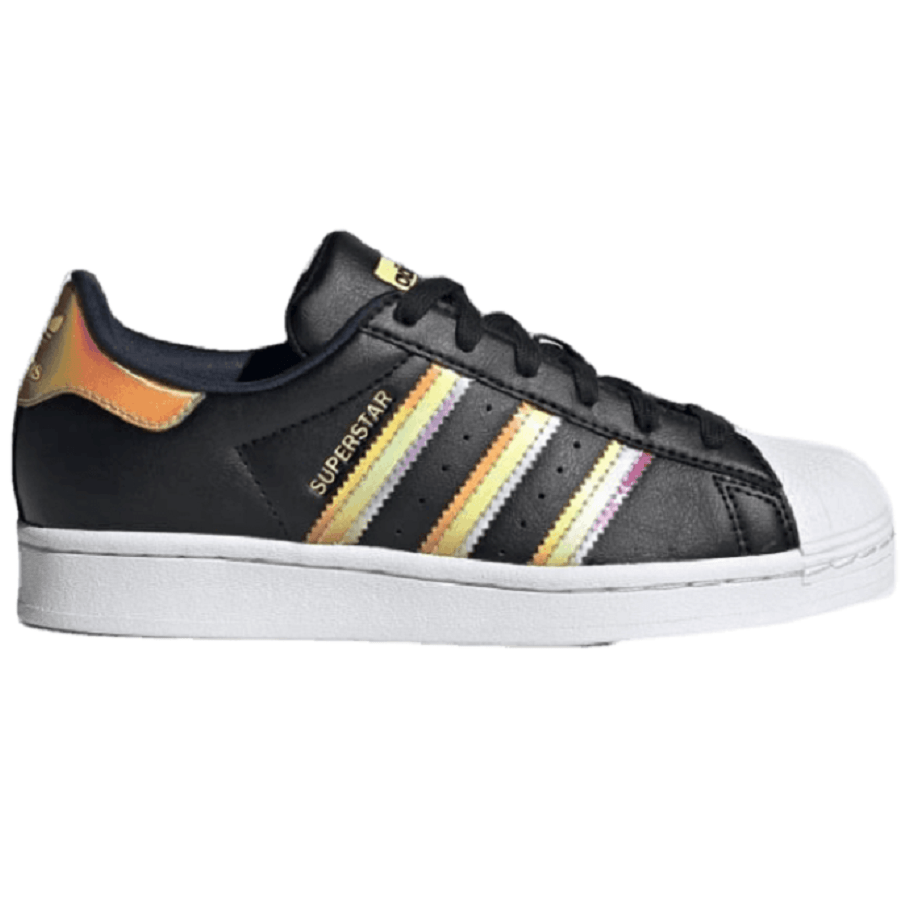 Giày Adidas Superstar J 'Iridescent - Black' HQ4364