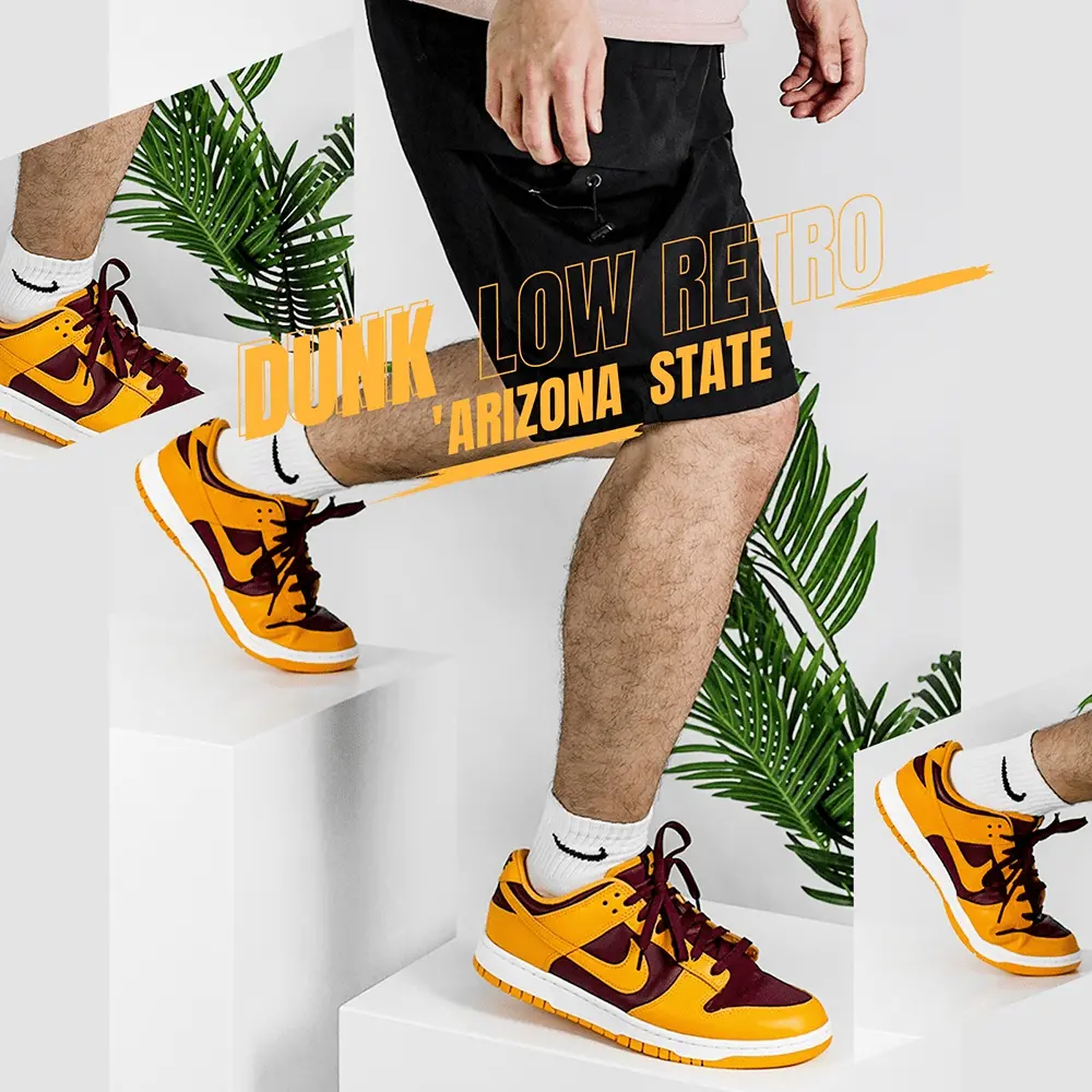 Alternative view of Giày Nike Dunk Low 'Arizona State' DD1391-702