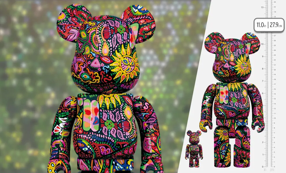 Alternative view of Mô Hình Bearbrick Psychedelic Paisley