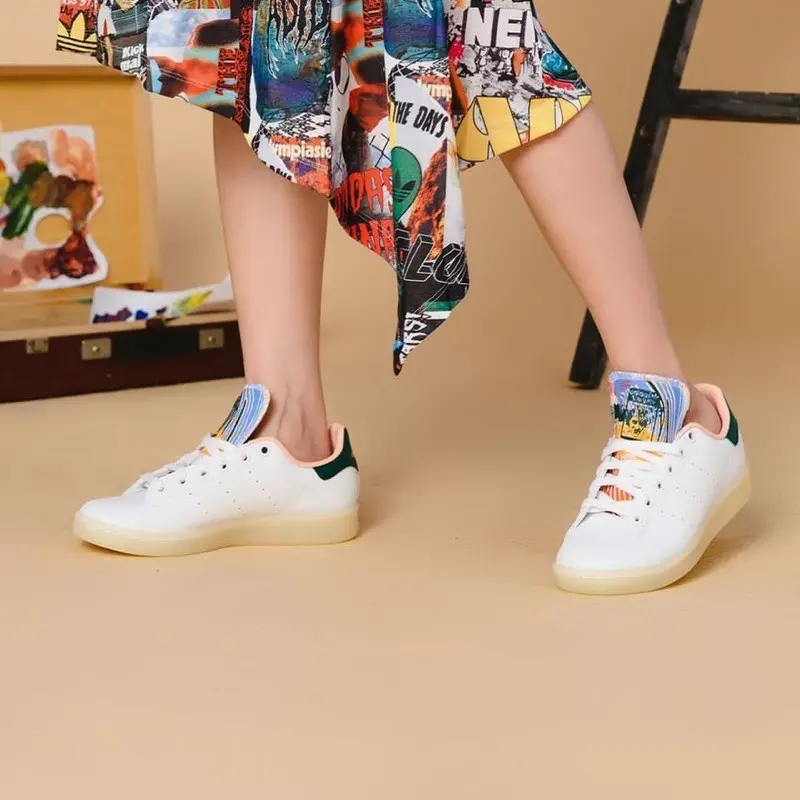 Alternative view of Giày Adidas Stan Smith 'White Collegiate Green' FZ3631