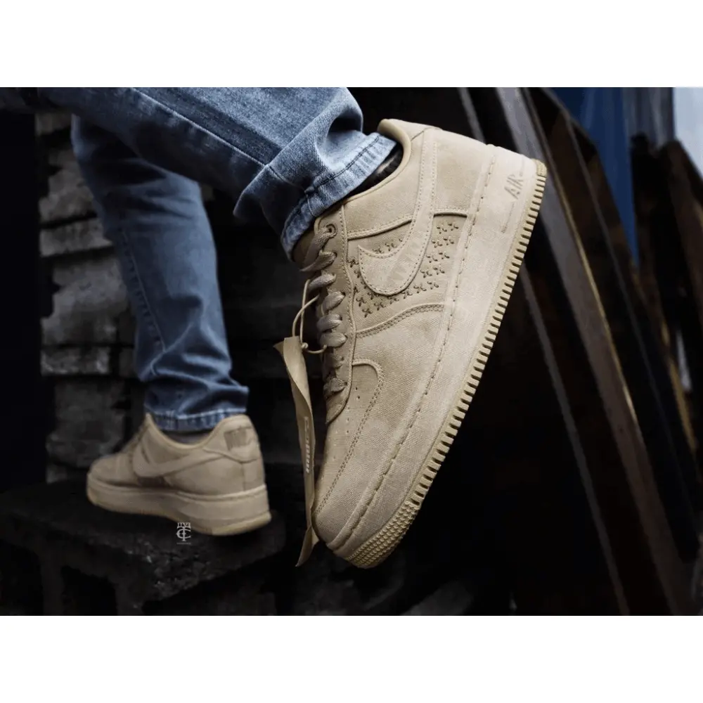 Giày Nike Air Force 1 Low 'NAI-KE Tan Canvas' DV4247-211 - Ảnh 3