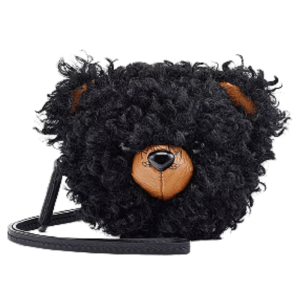 Túi MCM Bear Pouch Charm in Faux Fur Visetos MXZBASX01BK001