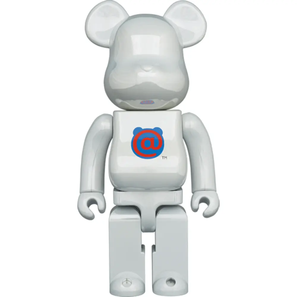 Mô Hình Bearbrick 20th Anniv. 1st Model White Chrome