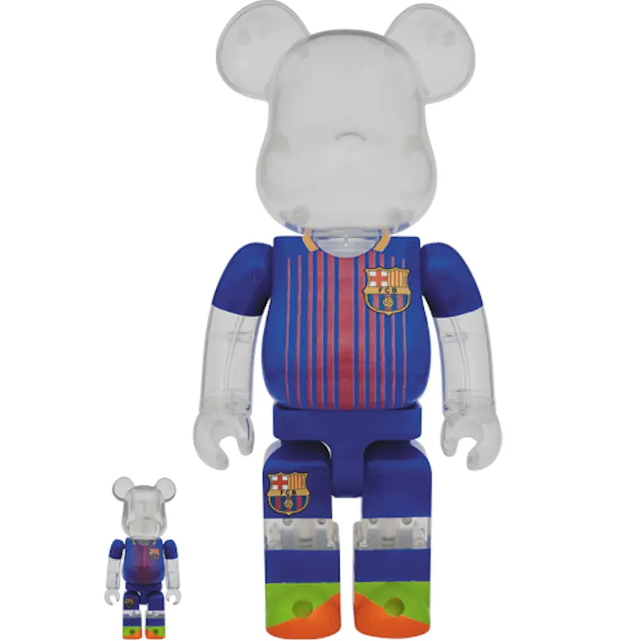 Mô Hình Bearbrick FCB Clear 100% & 400%
