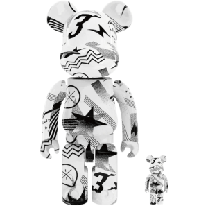 Mô Hình Bearbrick Lining Fashion Set White