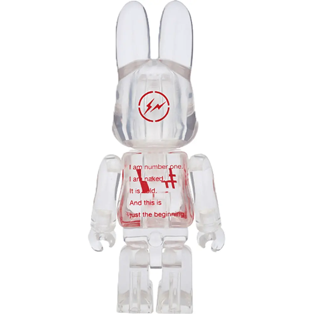 Alternative view of Mô Hình Bearbrick Rabbrick Fragment Clear Red