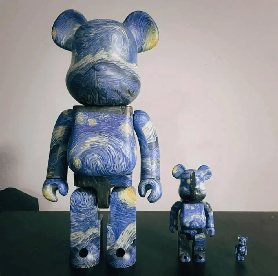 Mô Hình Bearbrick Vincent van Gogh The Starry Night - Ảnh 3