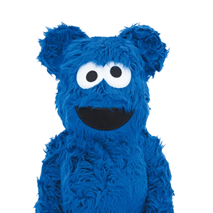 Alternative view of Mô Hình Bearbrick Jean Cookie Monster Costume Version