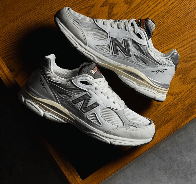 Giày New Balance 990v3 'MiUSA Sea Salt' M990AL3 - Ảnh 6