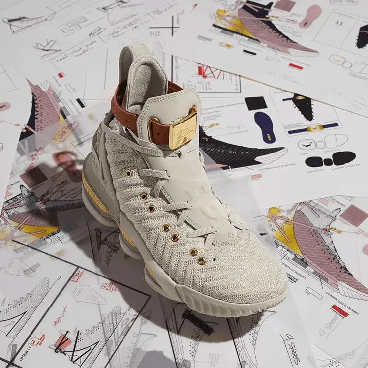 Giày Nike HFR x Wmns LeBron 16 'Sail' BQ6583-100 - Ảnh 5