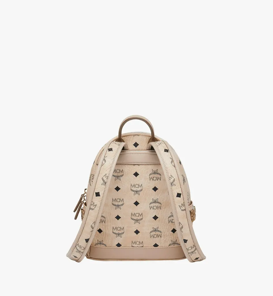 Balo MCM Stark Side Studs Backpack Visetos 'Pink' MMK6SVE41IG001 - Ảnh 3