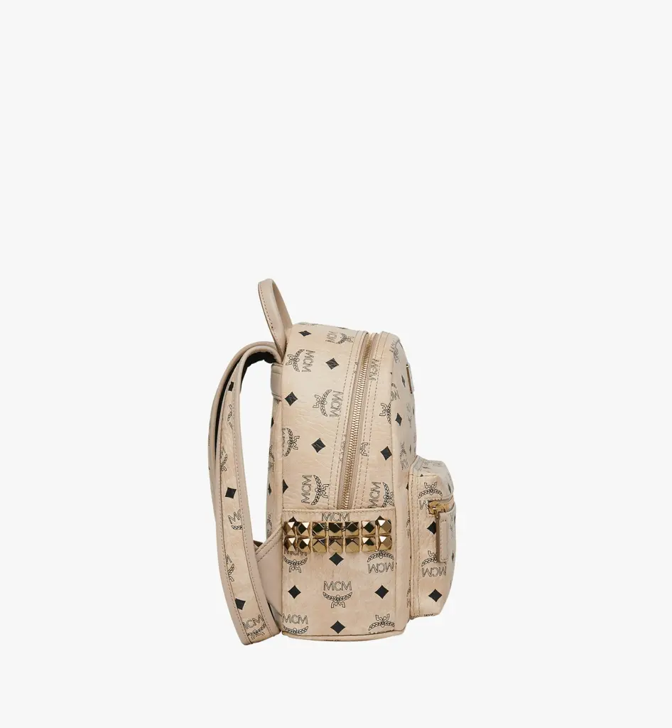 Balo MCM Stark Side Studs Backpack Visetos 'Pink' MMK6SVE41IG001 - Ảnh 4