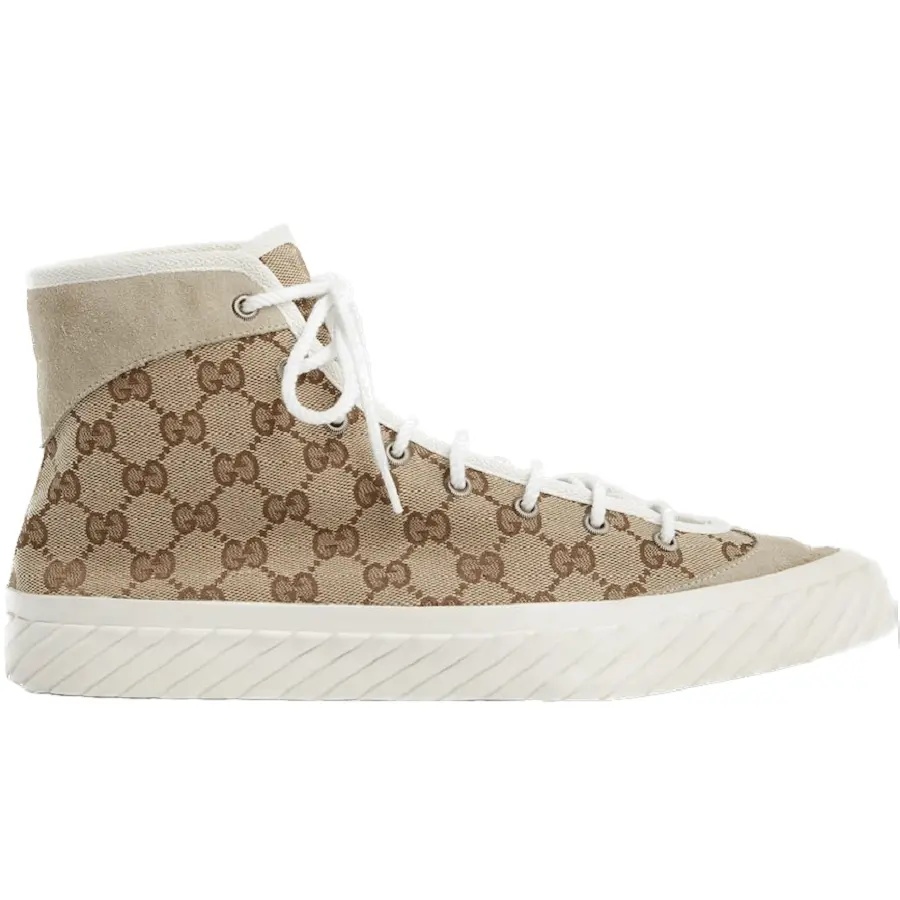 Giày Gucci High Top GG Sneaker 'Beige Ebony' 738995-FABQA-9796
