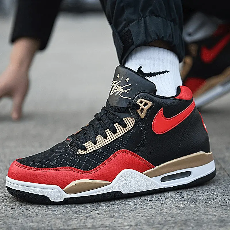 Giày Nike Flight Legacy Black Red Gold DD8493-091 - Ảnh 4