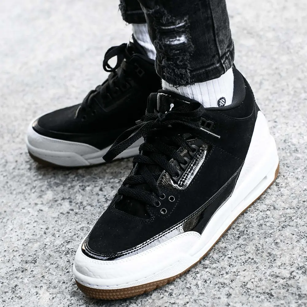 Giày Nike Air Jordan 3 Retro GS 'Black White' 441140-022 - Ảnh 4