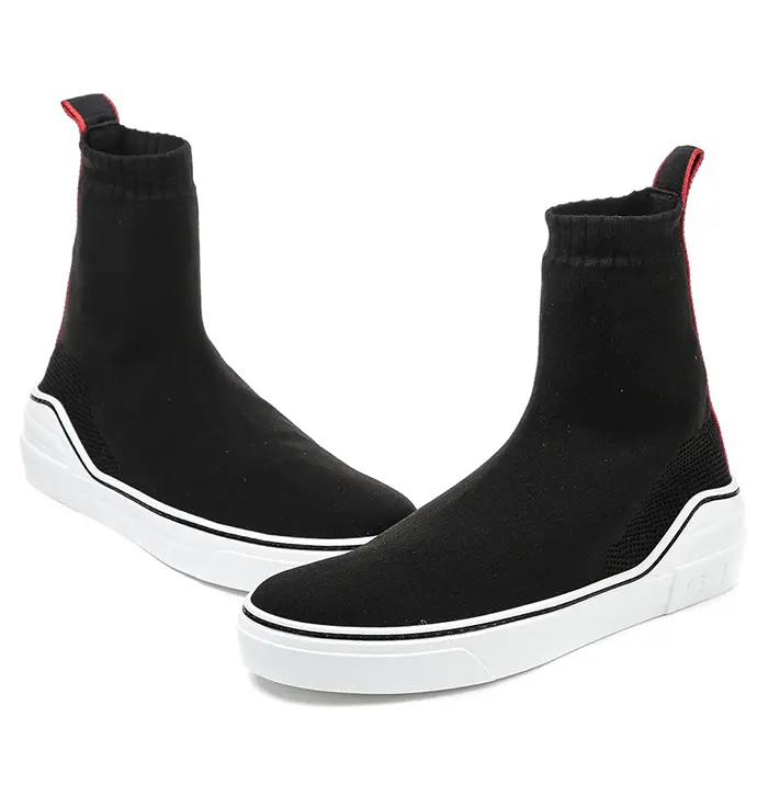 Giày Givenchy Logo Embroidered Patch Socks High-Top Sneakers BH000TH01Q-004 - Ảnh 4