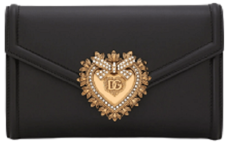 Túi Dolce & Gabbana Calfskin Devotion Mini Bag 'Black' BI2931AV89380999