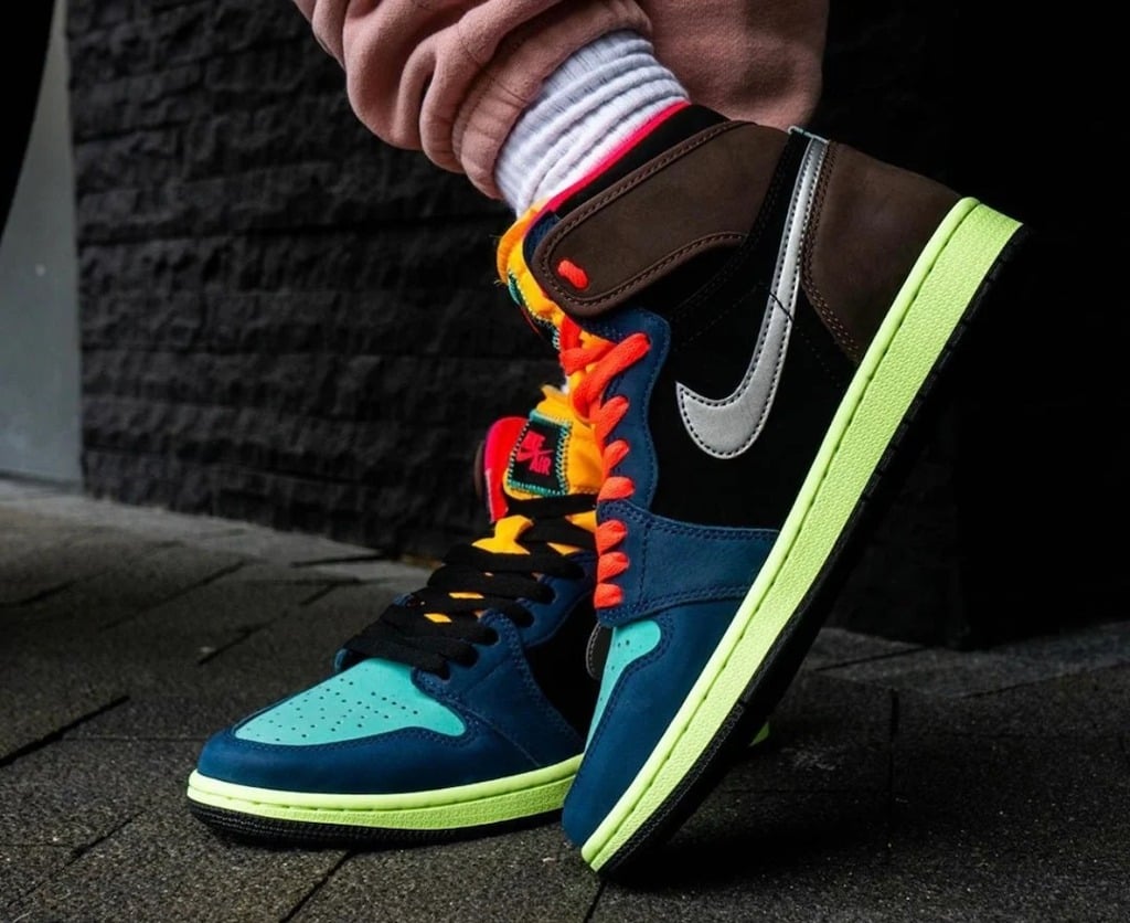 Giày Nike Jordan 1 Retro High Tokyo Bio Hack GS 575441-201 - Ảnh 5