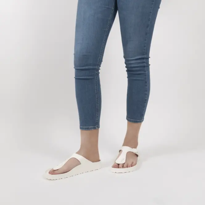 Dép Birkenstock Gizeh Essentials EVA 'White' 128221 - Ảnh 3
