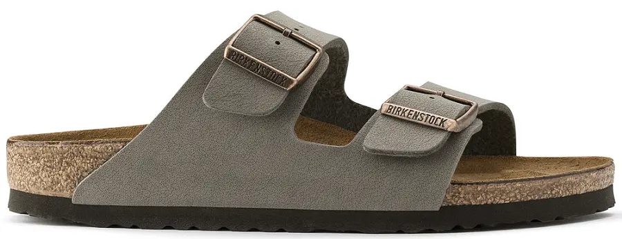 Dép Birkenstock Arizona Nubuck Stone 'Narrow Fit' 151213