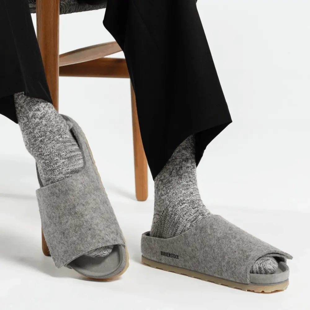 Alternative view of Dép Birkenstock Los Feliz Suede 'Fear Of God Cement' 03452-CEM
