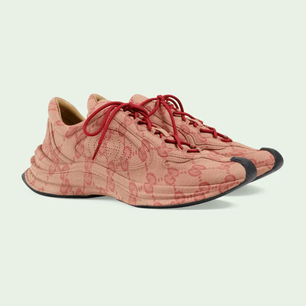 Giày Gucci Run Sneaker 'Beige Hibiscus Red' 722630-AABEB-9713 - Ảnh 6