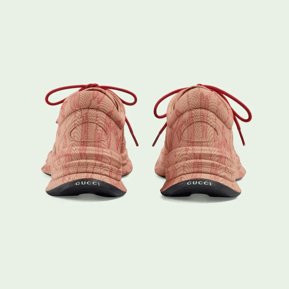 Giày Gucci Run Sneaker 'Beige Hibiscus Red' 722630-AABEB-9713 - Ảnh 5