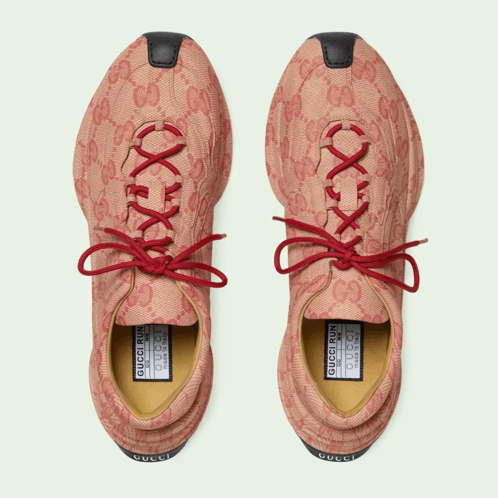 Giày Gucci Run Sneaker 'Beige Hibiscus Red' 722630-AABEB-9713 - Ảnh 4