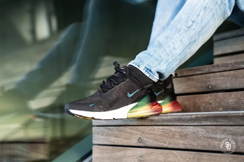 Giày Nike Air Max 270 Black Laser Orange Ember Glow AQ9164-003 - Ảnh 4