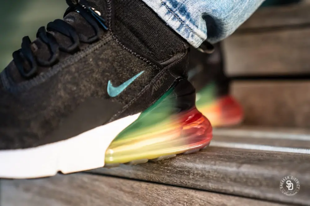 Giày Nike Air Max 270 Black Laser Orange Ember Glow AQ9164-003 - Ảnh 5