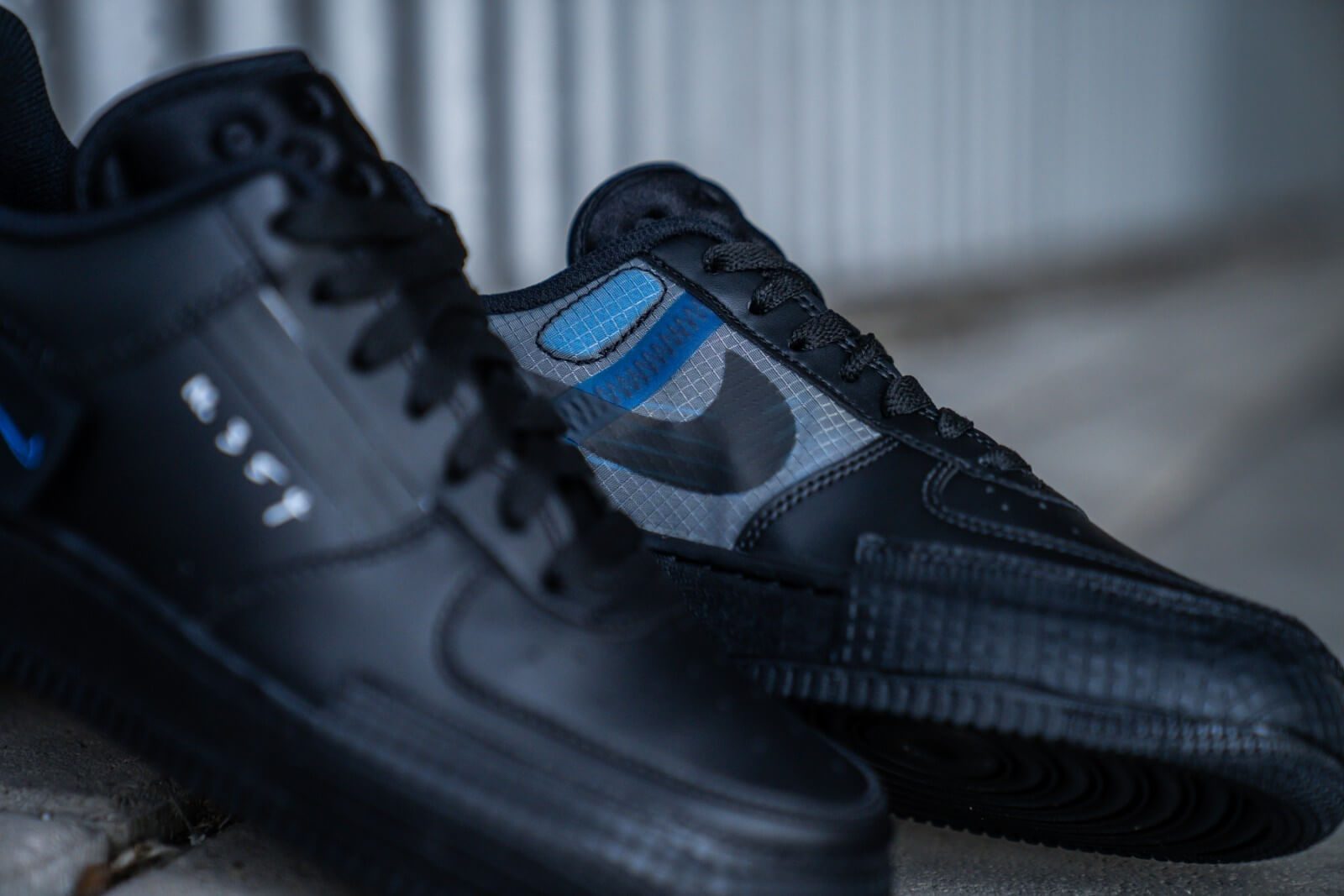 Giày Nike Air Force 1 Type 'Black Royal' AT7859-001 - Ảnh 3