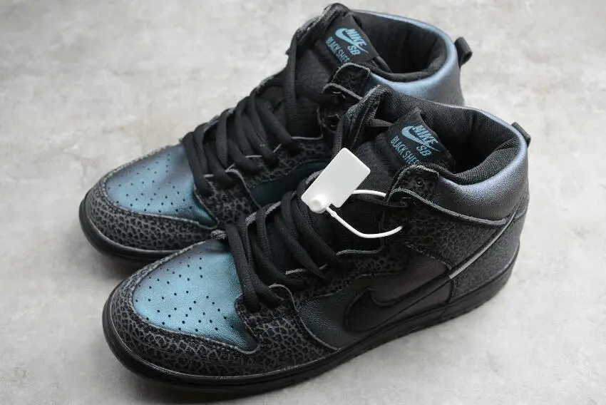 Giày Nike Black Sheep x Dunk High SB 'Black Hornet' BQ6827-001 - Ảnh 4