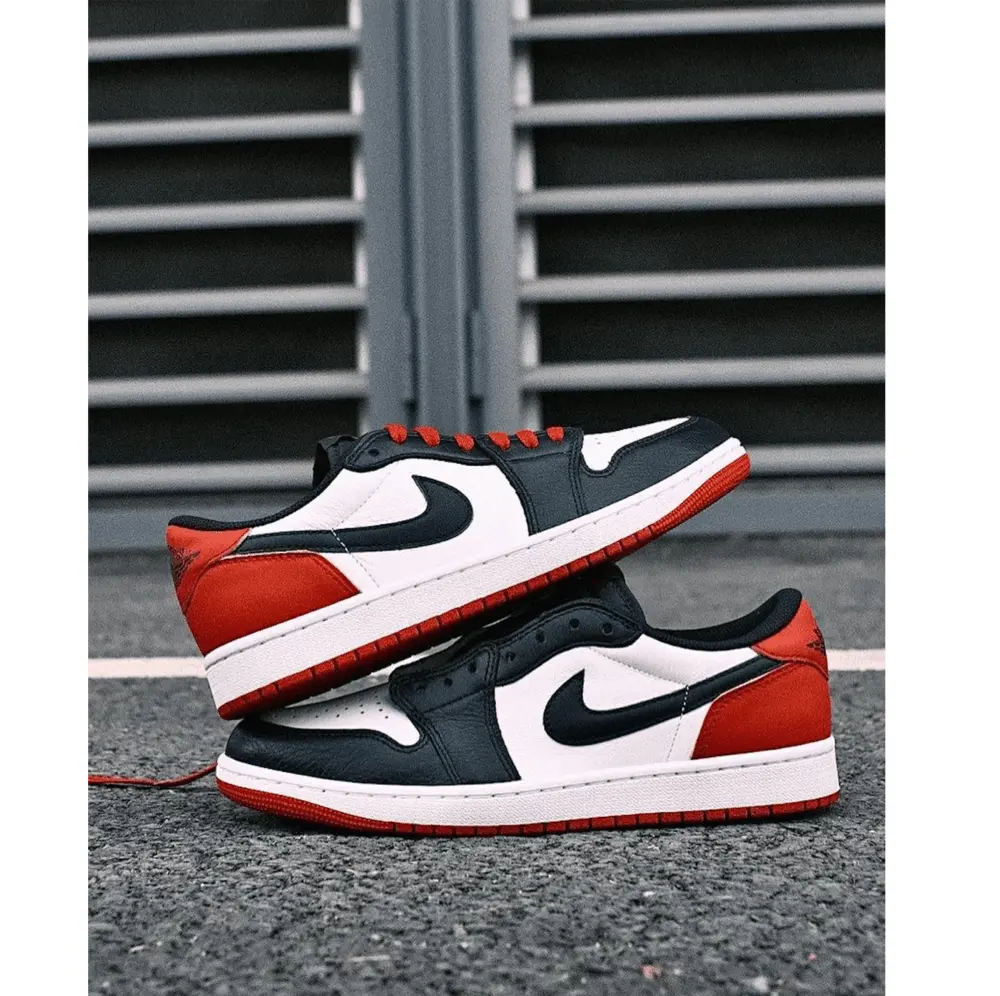 Giày Nike Air Jordan 1 Retro Low OG 'Black Toe' CZ0790-106 - Ảnh 5