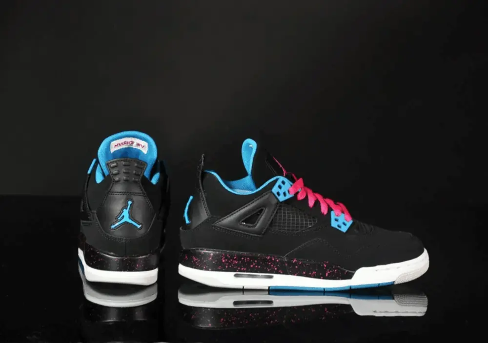 Giày Nike Air Jordan 4 Retro GS 'Black Vivid Pink' 487724-019 - Ảnh 5