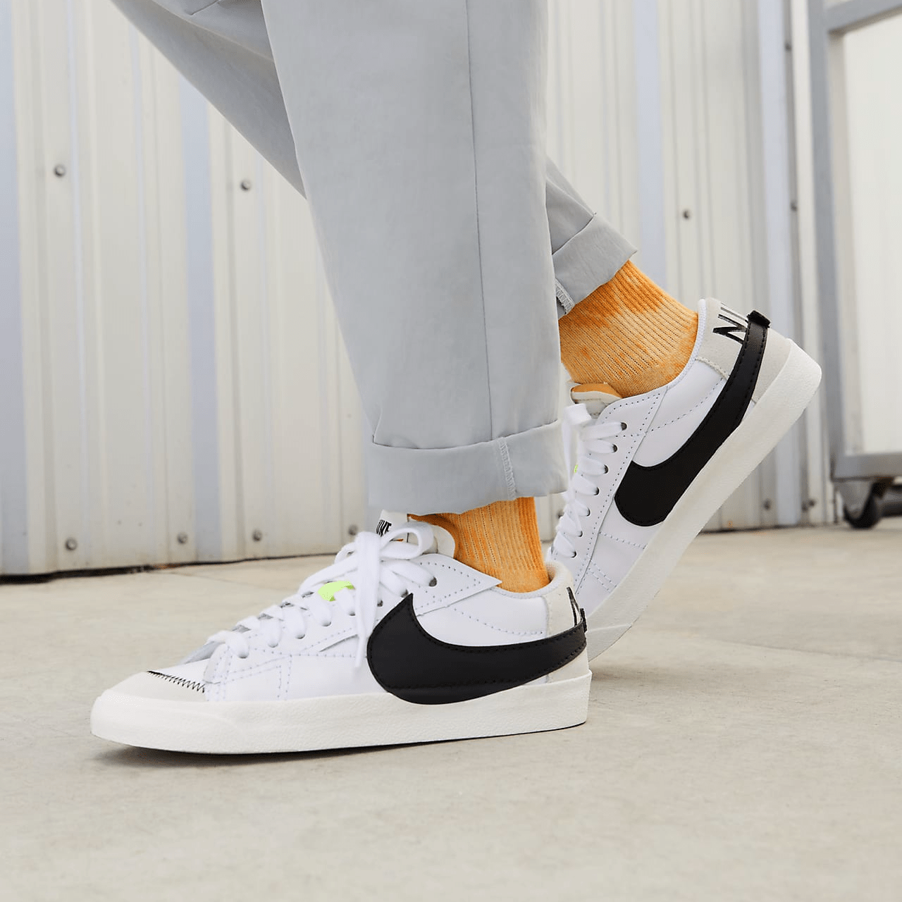 Giày Nike Blazer Low '77 Jumbo 'White Black' DN2158-101 - Ảnh 4