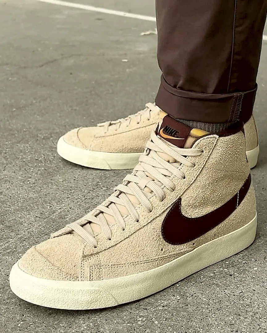 Giày Nike Blazer Mid 77 Premium 'Rattan Light Chocolate' DM0178-200 - Ảnh 3