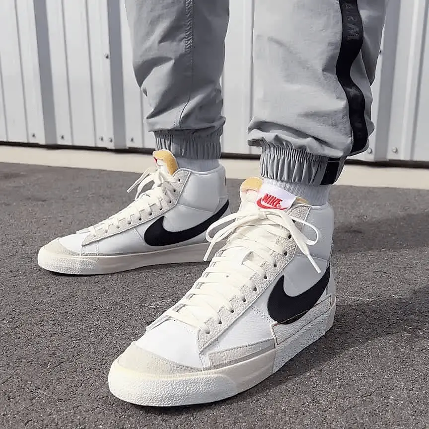 Giày Nike Blazer '77 Pro Club 'Light Bone Black' DQ7673-100 - Ảnh 4