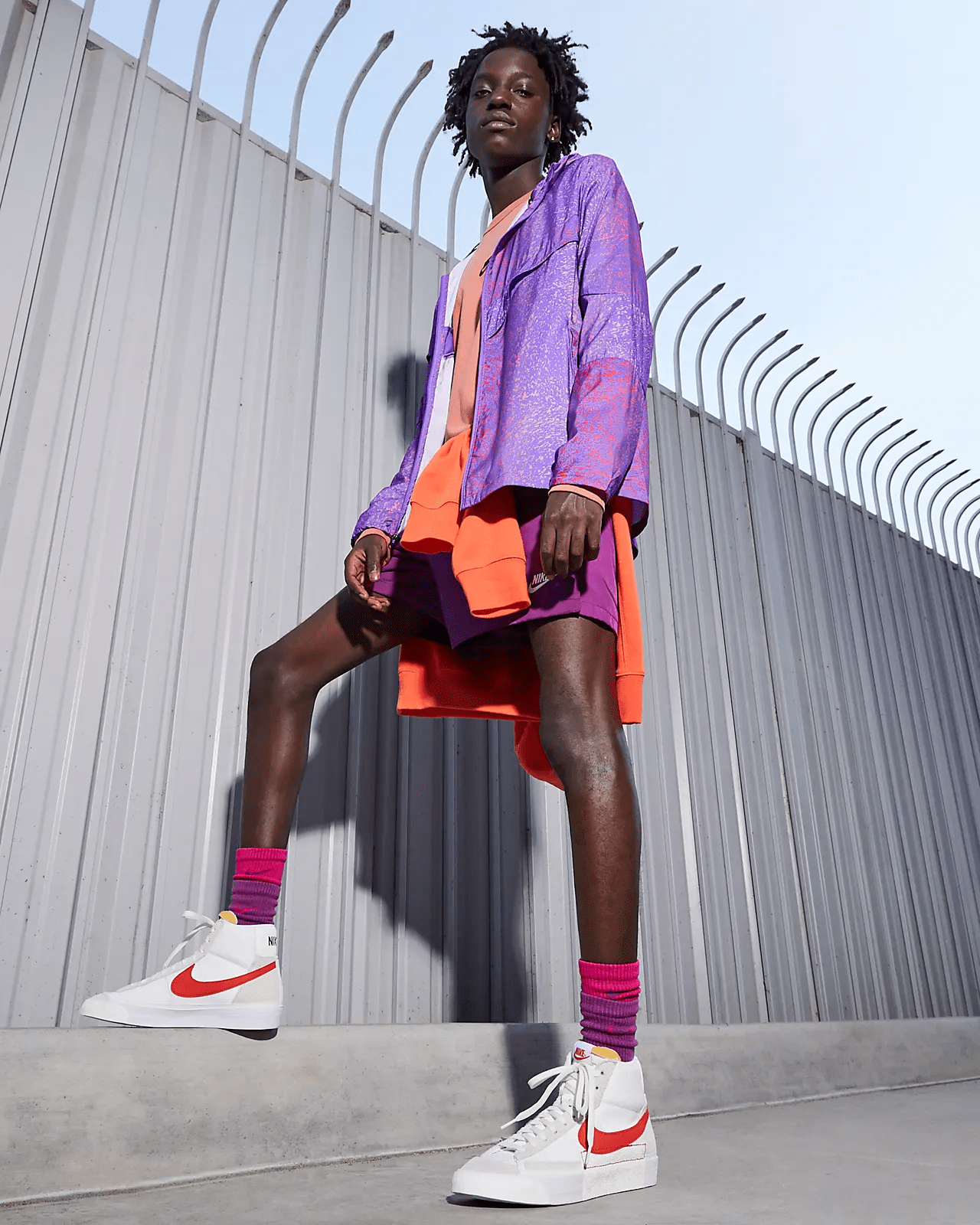 Giày Nike Blazer Mid 77 'Remastered Pro Club Habanero Red' DQ7673-101 - Ảnh 6