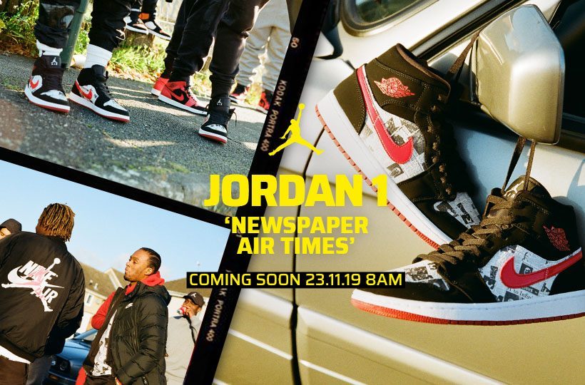 Giày Nike Air Jordan 1 Mid Newspaper 852542-061 - Ảnh 5