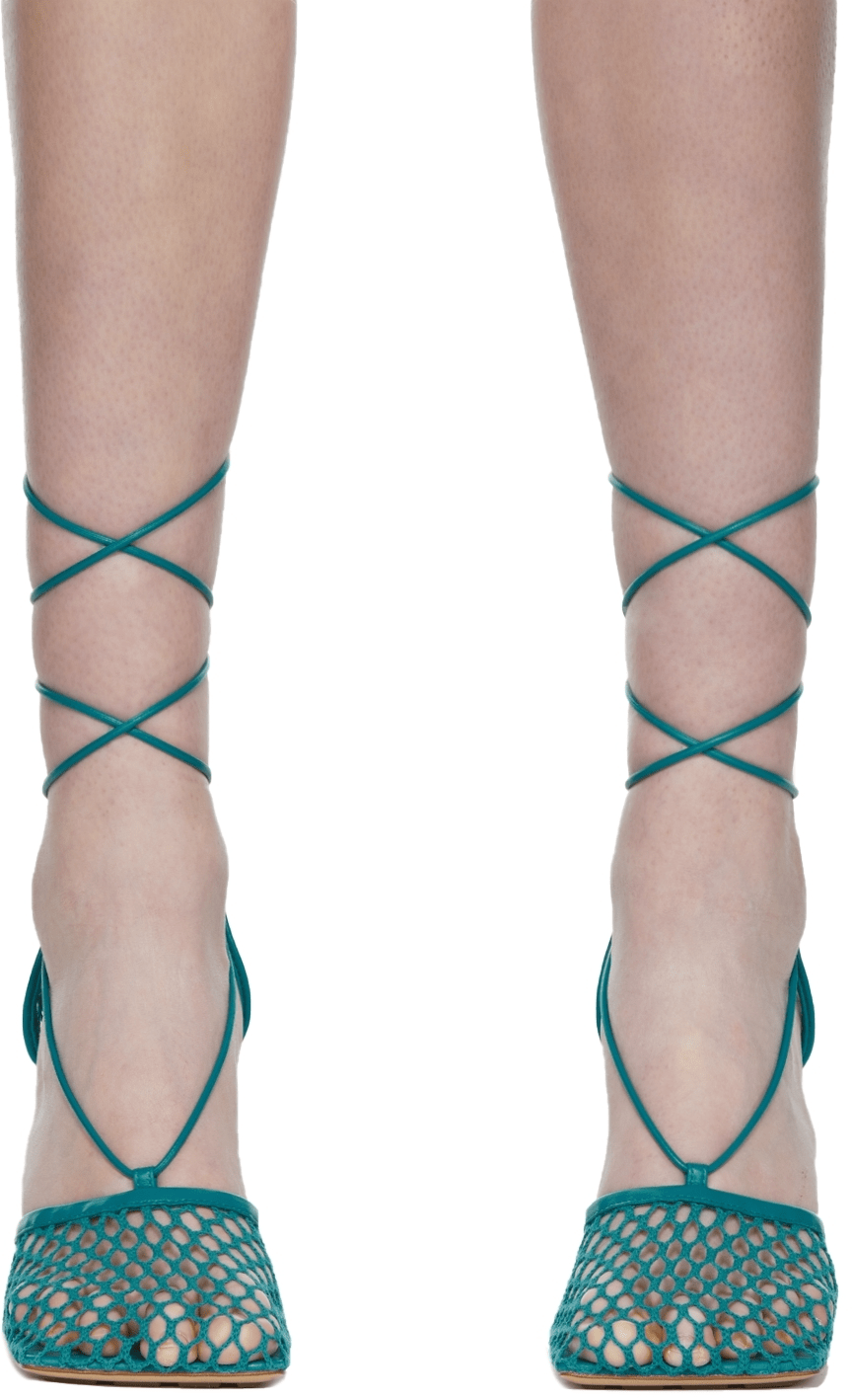 Giày Cao Gót Bottega Veneta Sandal 'Acid Turquoise' 651388VBSD33227 - Ảnh 3