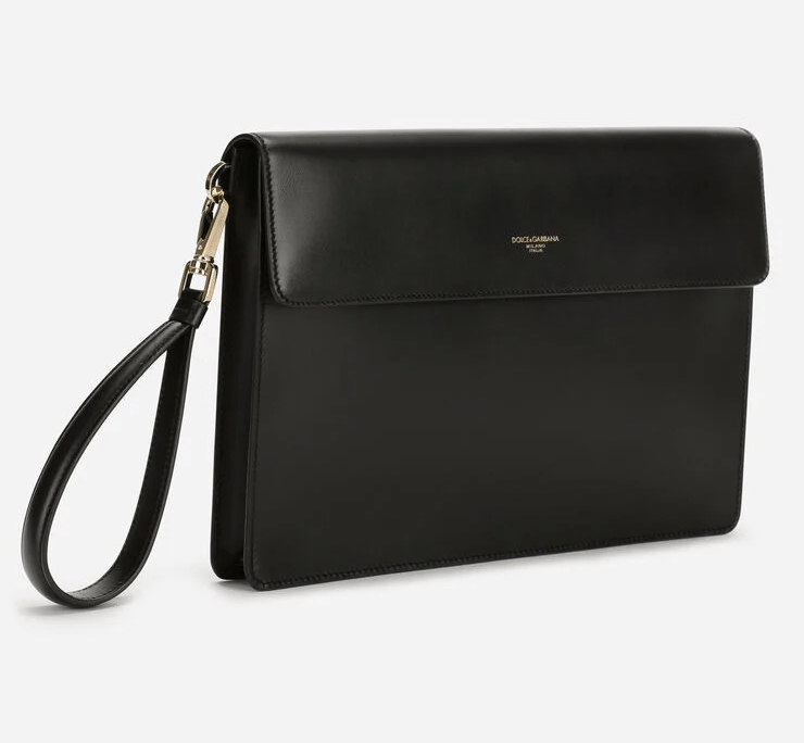Túi Dolce & Gabbana Mediterraneo Calfskin Clutch 'Black' BM1586AC95480999 - Ảnh 2