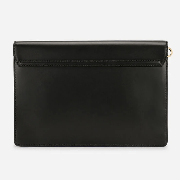 Túi Dolce & Gabbana Mediterraneo Calfskin Clutch 'Black' BM1586AC95480999 - Ảnh 3