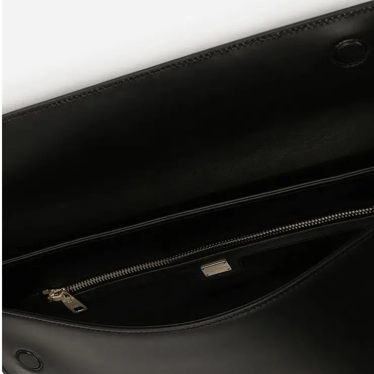 Túi Dolce & Gabbana Mediterraneo Calfskin Clutch 'Black' BM1586AC95480999 - Ảnh 4
