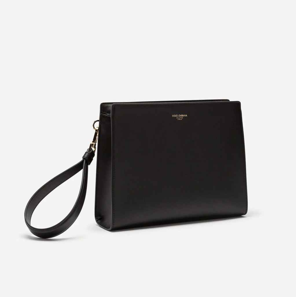 Túi Dolce & Gabbana Calfskin Clutch 'Black' BM1658AC95480999 - Ảnh 3