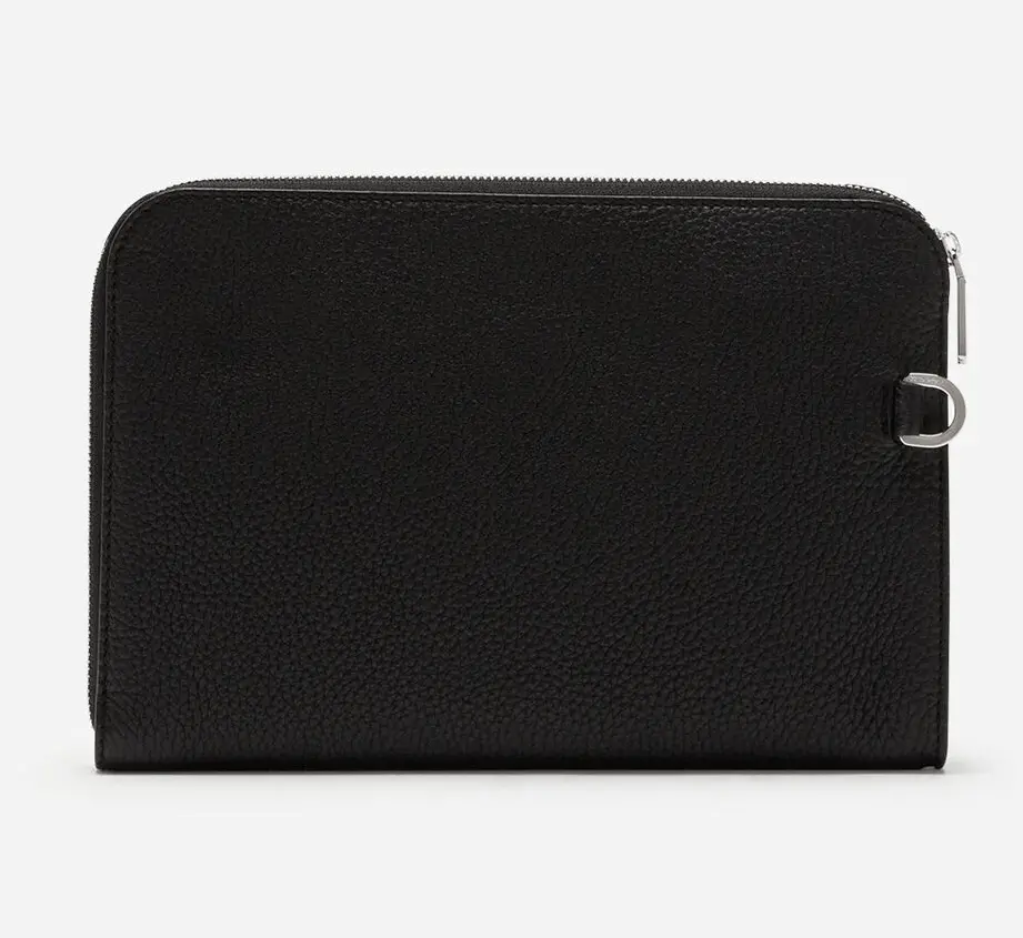 Túi Dolce & Gabbana Flat Calfskin Palermo Clutch 'Black' BM1729AZ31980999 - Ảnh 3