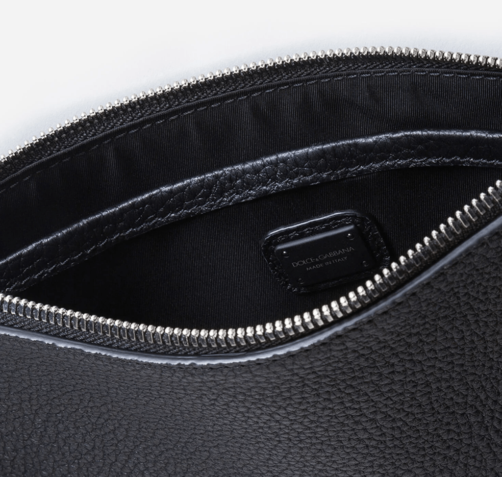 Túi Dolce & Gabbana Flat Calfskin Palermo Fanny Pack With Logo Plaque BM1730AZ31980999 - Ảnh 4