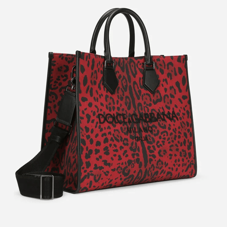Túi Dolce & Gabbana Large Printed Canvas Shopper 'Multicolor' BM1796AQ966HRTYN - Ảnh 3