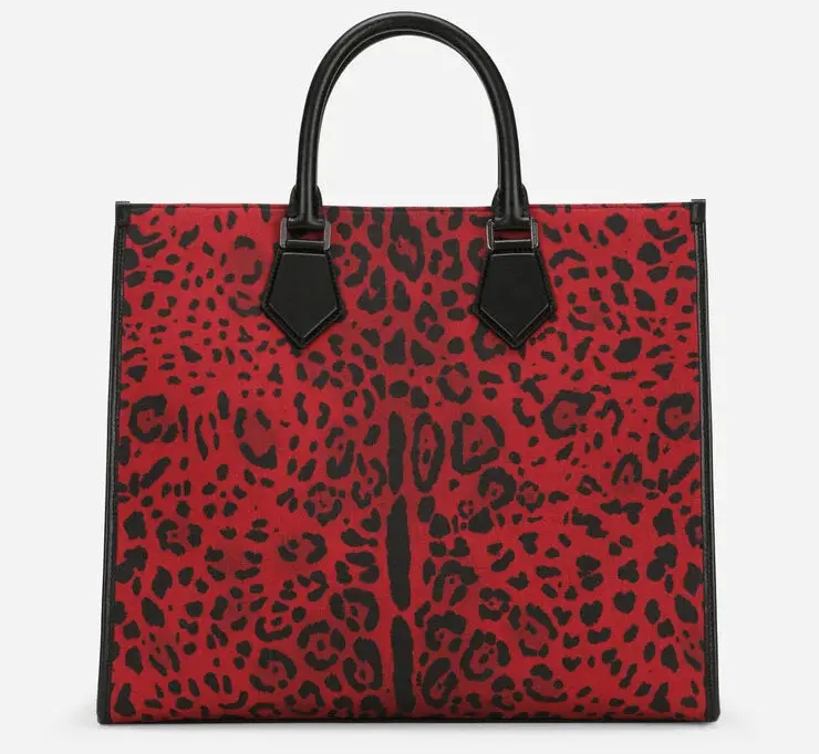 Túi Dolce & Gabbana Large Printed Canvas Shopper 'Multicolor' BM1796AQ966HRTYN - Ảnh 4