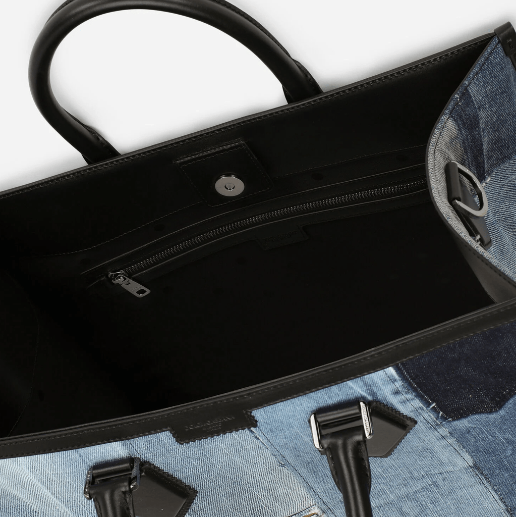 Túi Dolce & Gabbana Patchwork Denim Edge Shopper BM1796AW34789853 - Ảnh 5